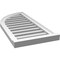 Ekena Millwork Quarter Round Top Left Surface Mount PVC Gable Vent w/ 2"W x 2"P Brickmould Sill Frame, 16"W x 34"H GVPQL16X3403SF - alternate 2